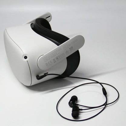 Aluminum 3.5mm Earbuds for Meta Quest 2 - Compact and Durable - White