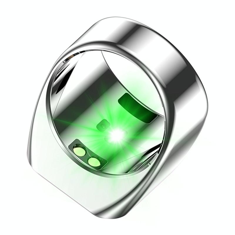 Smart Ring With Heart Rate Blood Oxygen Sleep And Remote Photography Support - Blue