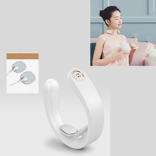Intelligent Shoulder & Neck Massager Pgg Cervical Spine Physiotherapy With Heat & Multi-Function Design - White