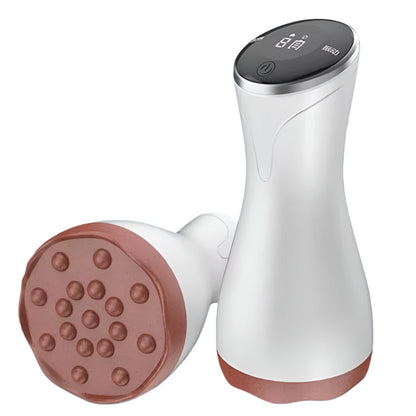 9-Speed Electric Hot Compress Massager For Whole Body Gua Sha - Red