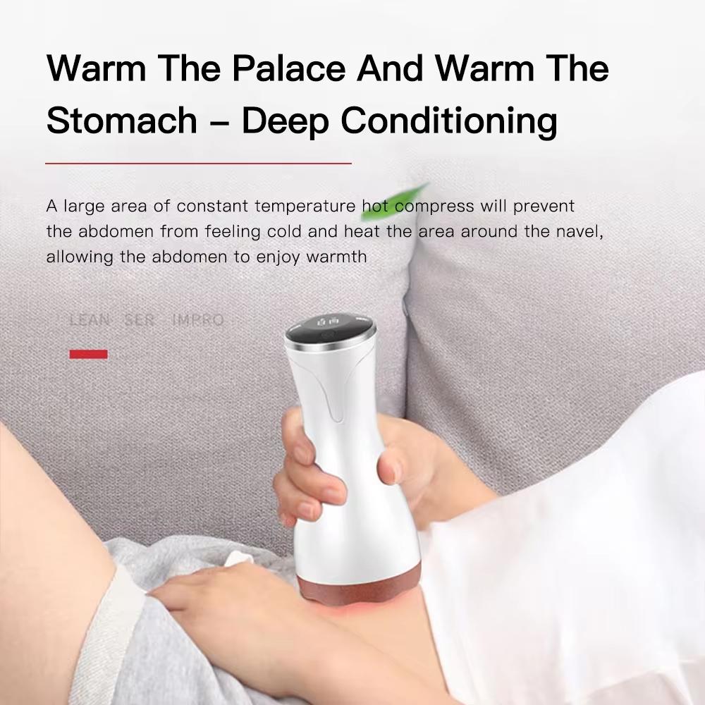 9-Speed Electric Hot Compress Massager For Whole Body Gua Sha - Red
