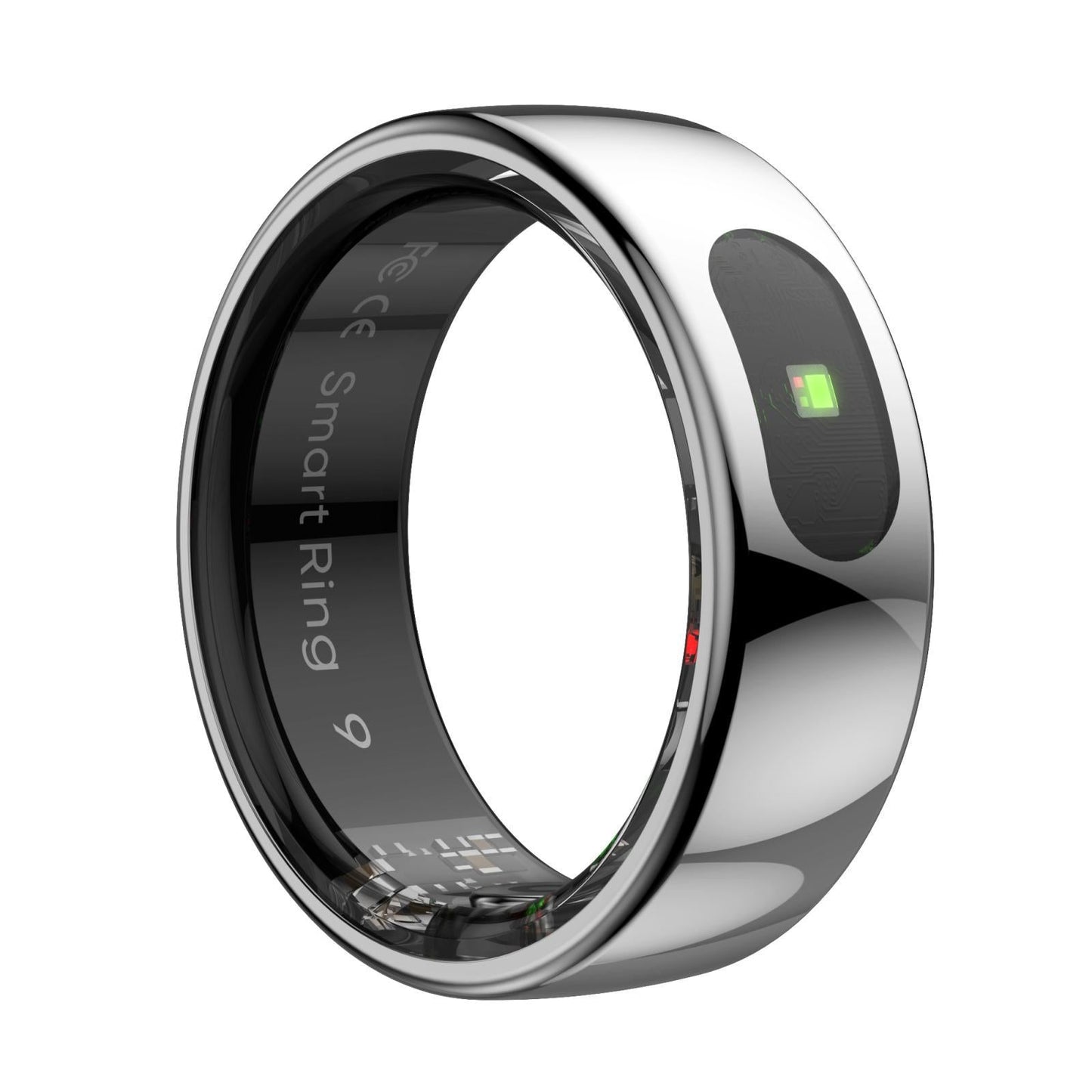 7 Smart Ring Heart Rate Blood Oxygen Sleep Sports - Black