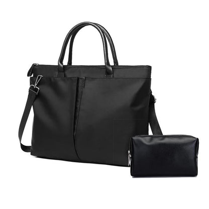 Versatile Business Briefcase Large Capacity Messenger Bag - Khaki