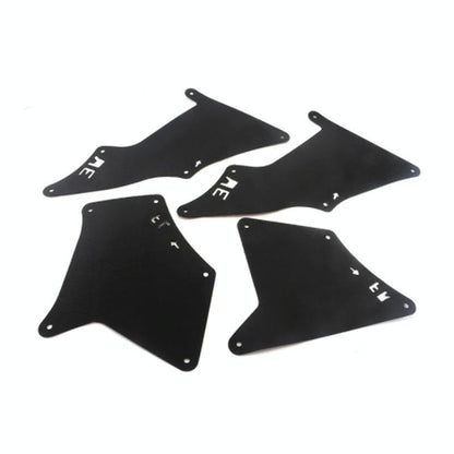 Front Wheel Fender Leather Lining For 03-17 Toyota Prado 2700 4000 Black