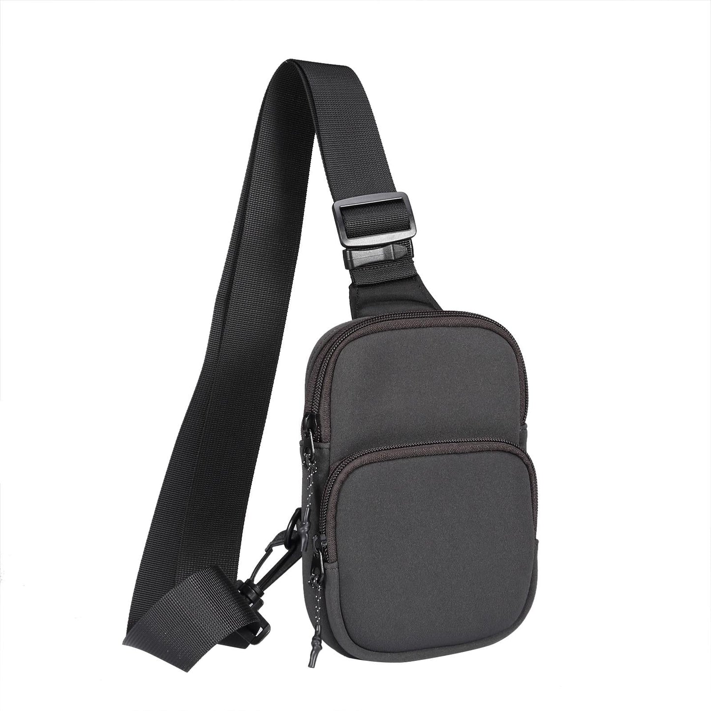 Universal Nylon Chest Bag For 5.5 Inch -7.2 Inch Phones Fashionable And Functional - Red