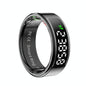Smart Ring Heart Rate Blood Oxygen Sleep Sports Size 9 - Black