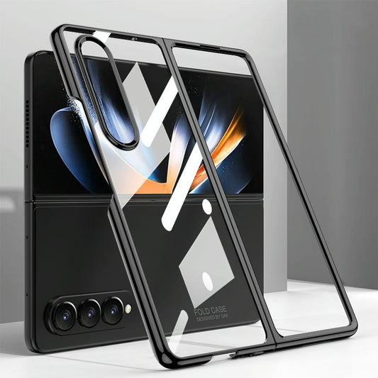 Electroplated Full Coverage Case for Samsung Galaxy z Fold 4 - Black