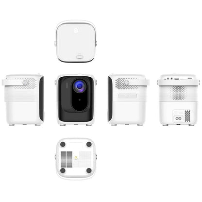 Portable Smart Led Projector - 720P Hd 113 Lumens - White