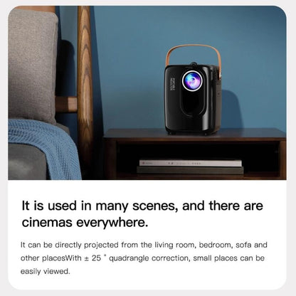 Portable Smart Led Projector - 720P Hd 113 Lumens - White