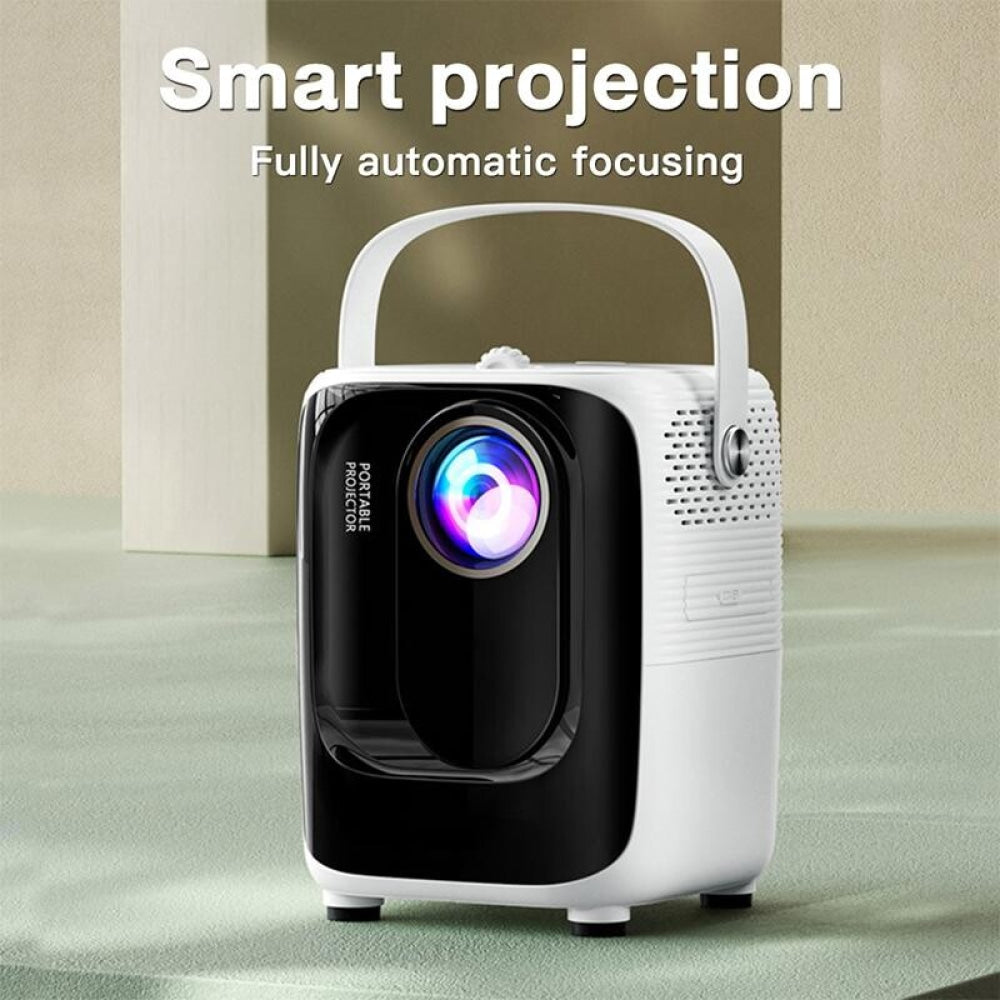 Portable Smart Led Projector - 720P Hd 113 Lumens - White