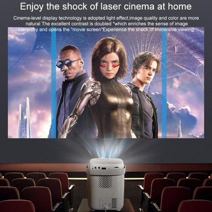 Portable Smart Led Projector - 720P Hd 113 Lumens - White
