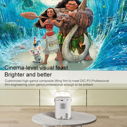 Portable Smart Led Projector - 720P Hd 113 Lumens - White