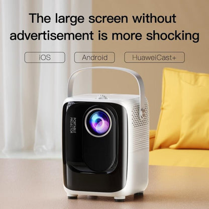 Portable Smart Led Projector - 720P Hd 113 Lumens - White