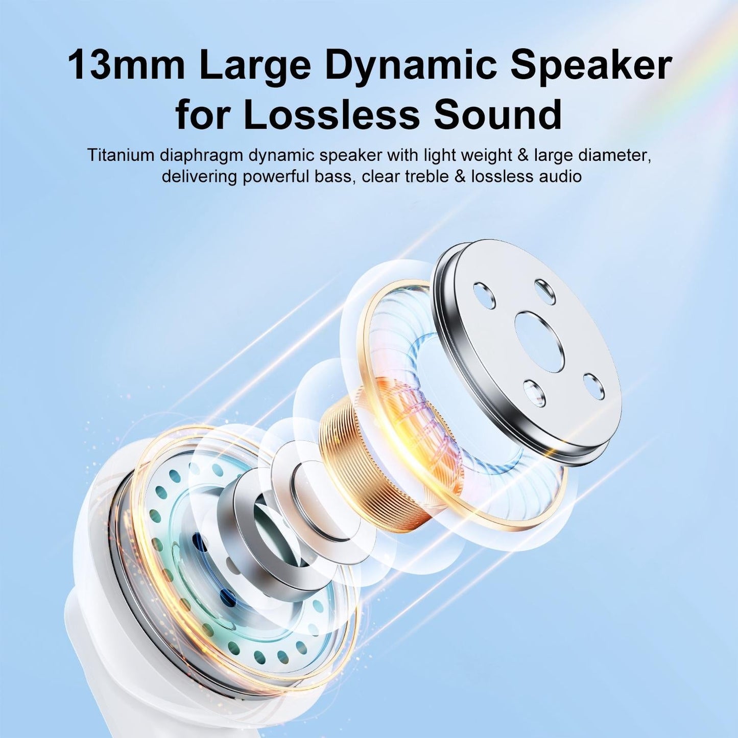 True Wireless Bluetooth Earphones with Dual-mic - Black