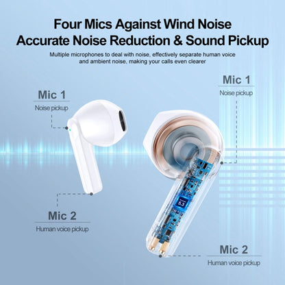 True Wireless Bluetooth Earphones with Dual-mic - Black