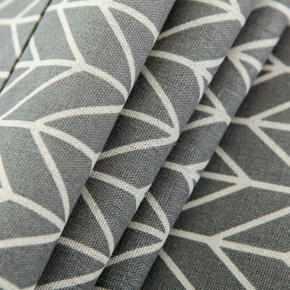Universal Cotton Linen Microwave Dust Cover - Gray Arrow