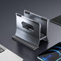 Grey H-type Alloy Laptop Storage Rack - Automatic Gravity
