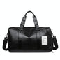 Compact Travel Bag with Shoe Storage - Black