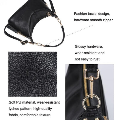 Stylish Middle Aged Women Shoulder Bag - Red