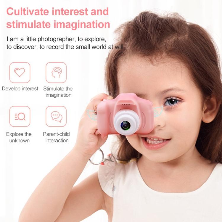 Mini Children Camera - Dual Hd Camera With 2.0 Lcd Screen - Green