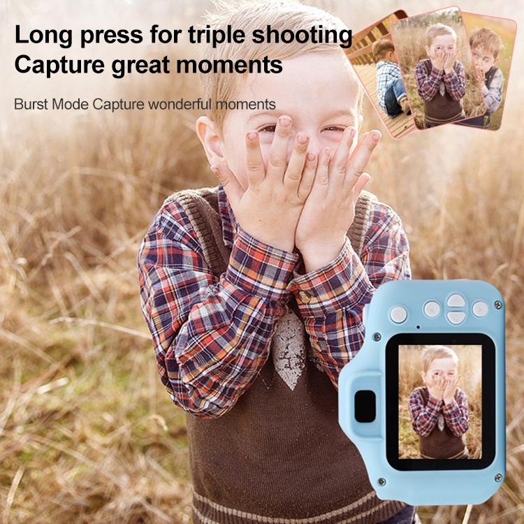 Mini Children Camera - Dual Hd Camera With 2.0 Lcd Screen - Green