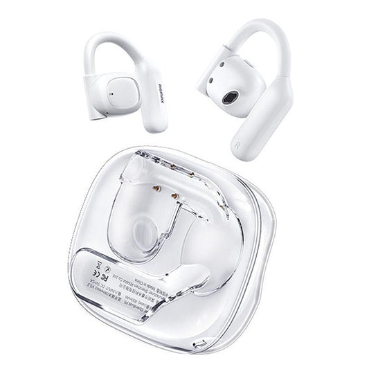 Crystal Air Conduction Bluetooth Earphones - Openbuds Ows - White