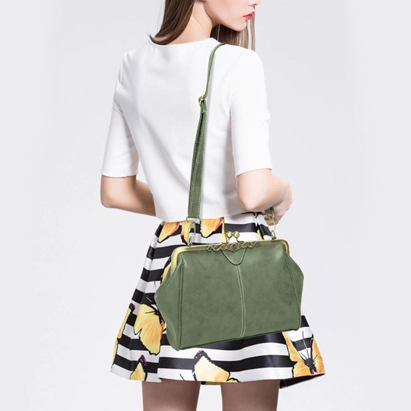 Retro Shoulder Bag For Women Messenger Style - Blue