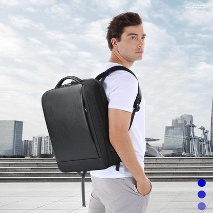 Large Capacity Cowhide Laptop Backpack With Usb & Type-C Port