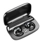 Wireless Bone Conduction Earphones with Noise Reduction - Black