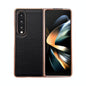 Skyline Series Nano Electroplating Pu Case for Samsung Galaxy z Fold 4 - Black