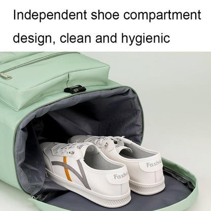 Waterproof Gym Bag - Shoe Compartment Included - Black