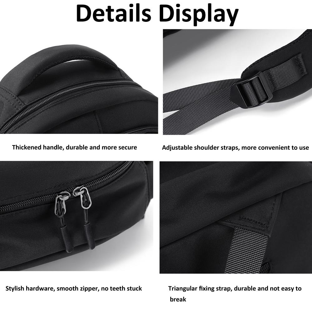 Versatile Solid Backpack For Teens & Adults - Black
