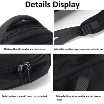 Versatile Solid Backpack For Teens & Adults - Black