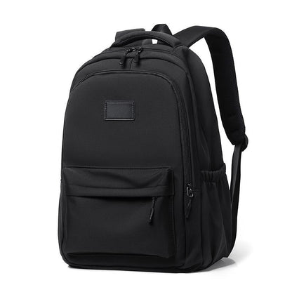 Versatile Solid Backpack For Teens & Adults - Black