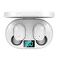 Wireless Bluetooth Earphones with E6s Led Display - Tws - White