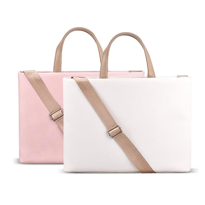 13.3 Inch Lightweight Laptop Bag with Detachable Strap - Pink