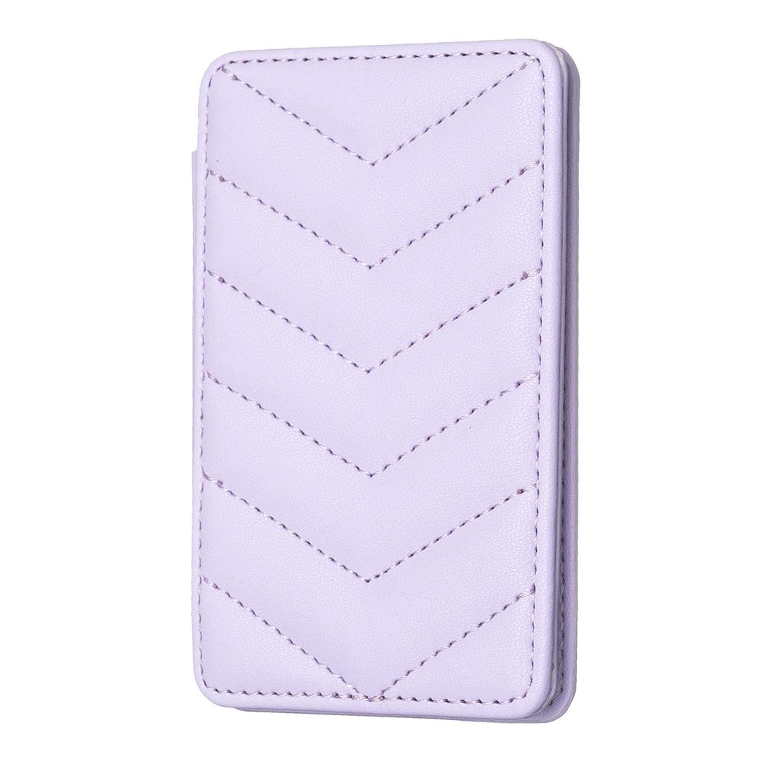 Wave Pattern Card Bag Back Sticker For Mobile Phones - Dark Purple
