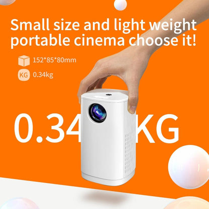 Portable Mini Led Projector - 800 Lumens 480X360 Resolution - White