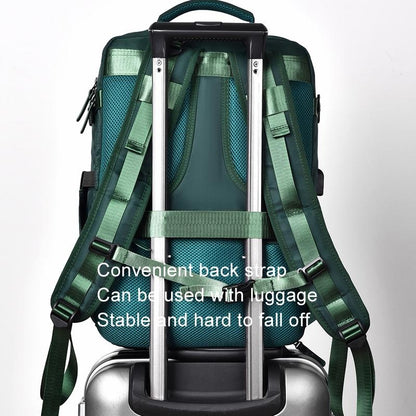 Spacious Business Travel Backpack Fits Laptop - Black