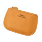 Ultra Thin Zippered Mini Wallet For Women Compact Coin Purse - Yellow