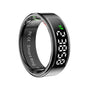 Smart Ring Heart Rate Blood Oxygen Sleep Sports Size 10 - Black