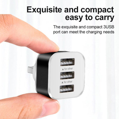 3-Port Usb 2.0 Hub Expander - Gold