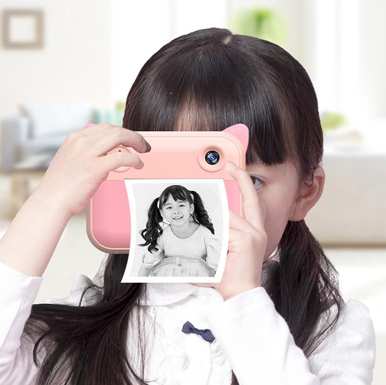 2.4 Hd Screen Kids Thermal Printing Camera - no Memory Card - Blue