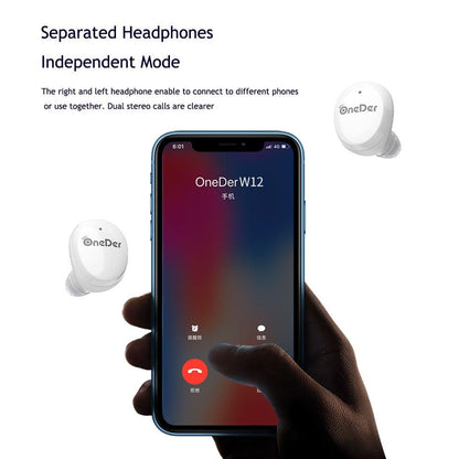 Waterproof Tws Bluetooth Earphones - Hd Stereo Sound - Black