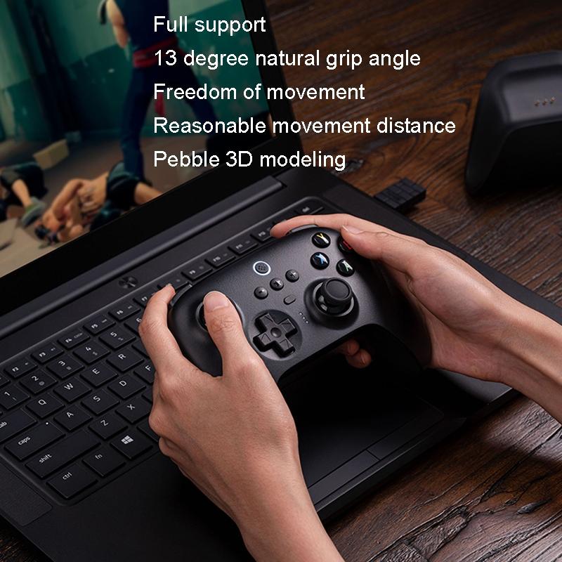 Wireless Gaming Controller + Charging Dock for Pc / Windows 10 / 11 / Steam Deck - 2.4g - White