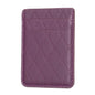 Diamond Lattice Card Bag Sticker For Mobile Phones - Dark Purple