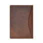 Minimalist Cowhide Card Holder Compact Wallet For Bank & Membership Cards - Brown