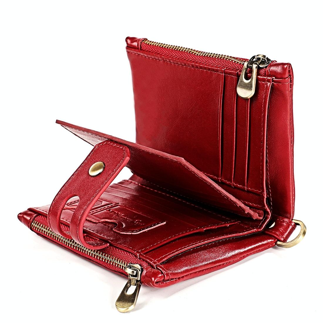 Men Rfid Leather Wallet with Card Slots - Brown