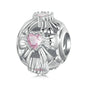 925 Sterling Silver Platinum Plated Sweet Bow Diy Beads