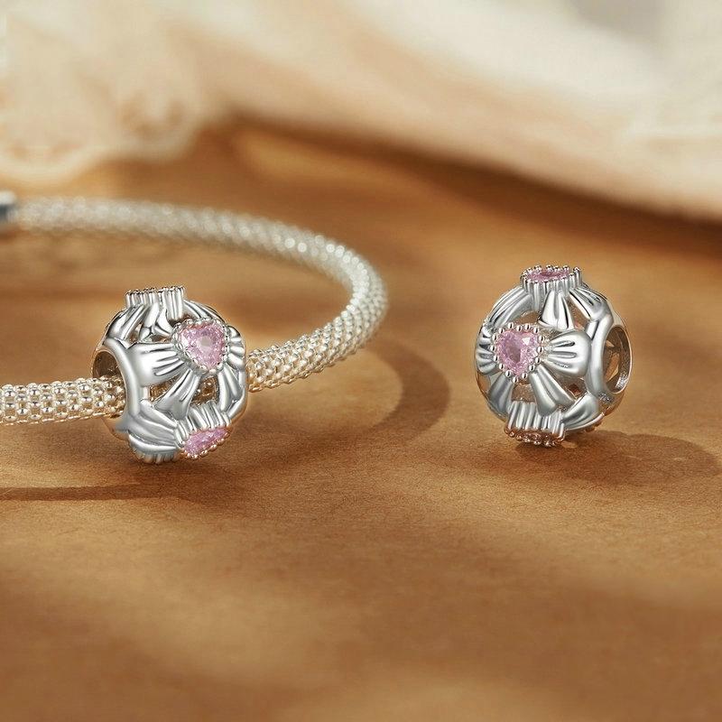 925 Sterling Silver Platinum Plated Sweet Bow Diy Beads